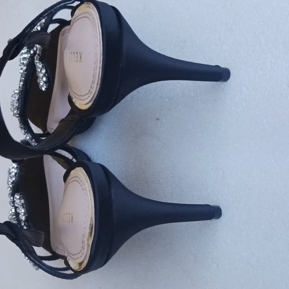 KELLY + KATE GORGEOUS Elegant Black Slingback Heels - Picture 3 of 5